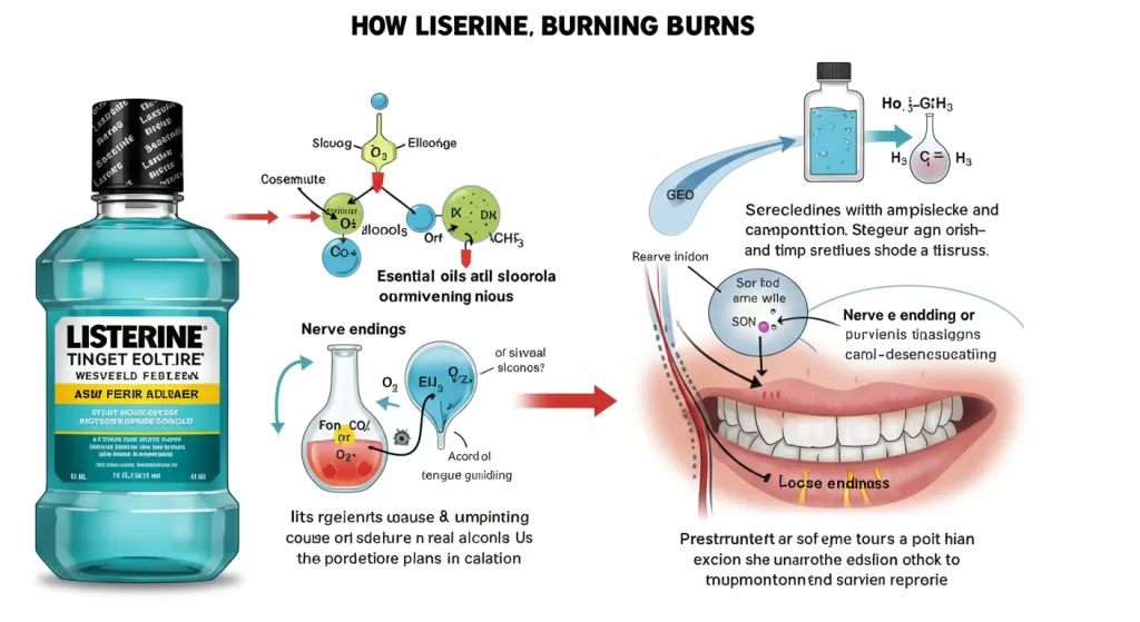 why does listerine burn