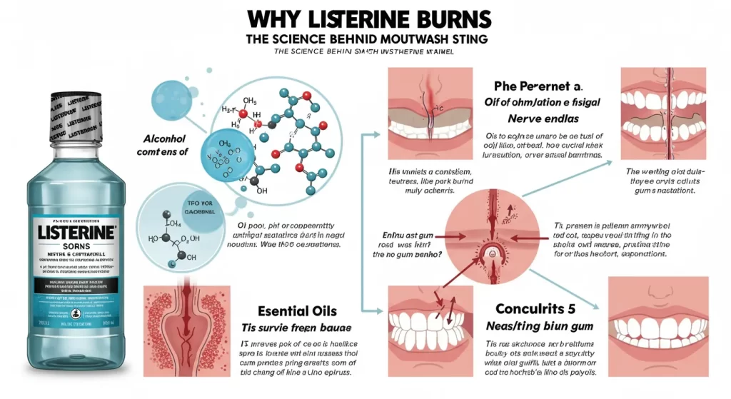 why does listerine burn