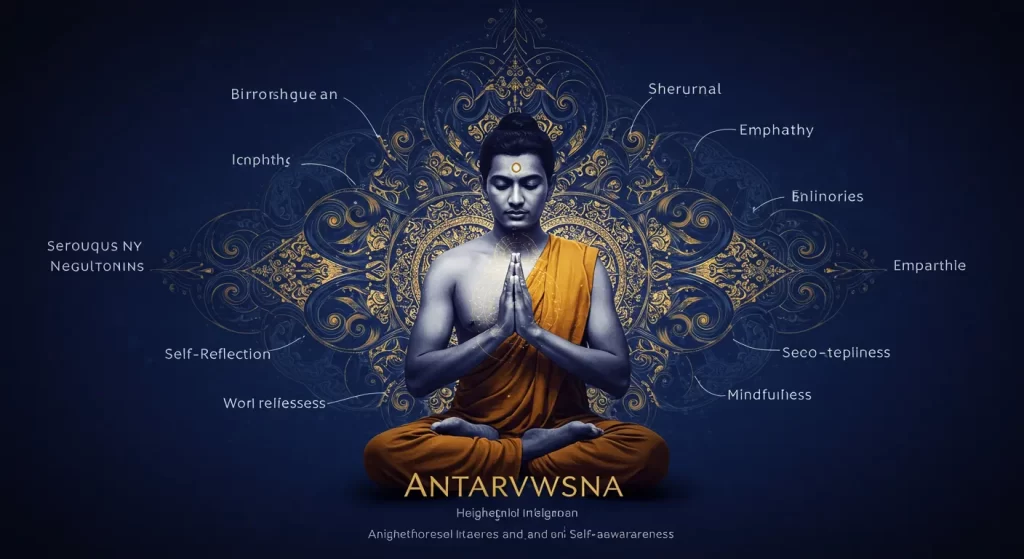Person meditating with energy flowing from their heart
