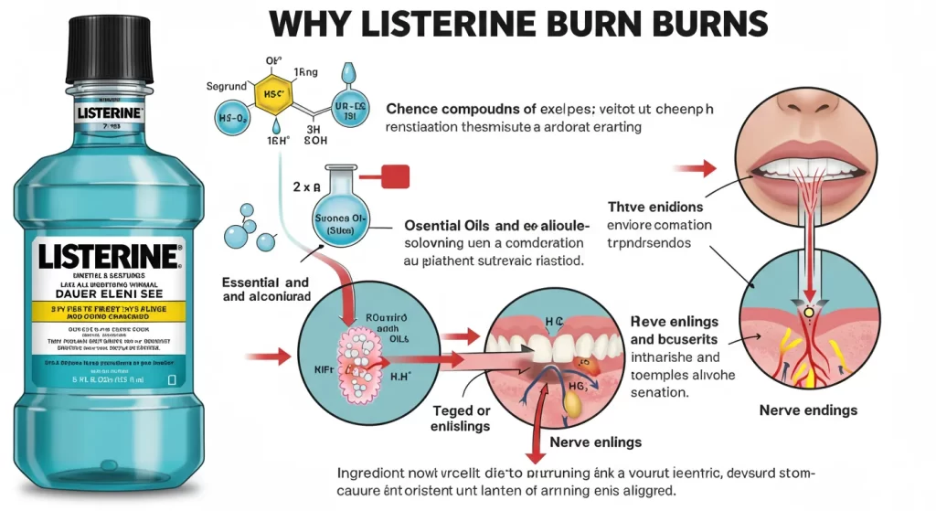 why does listerine burn
