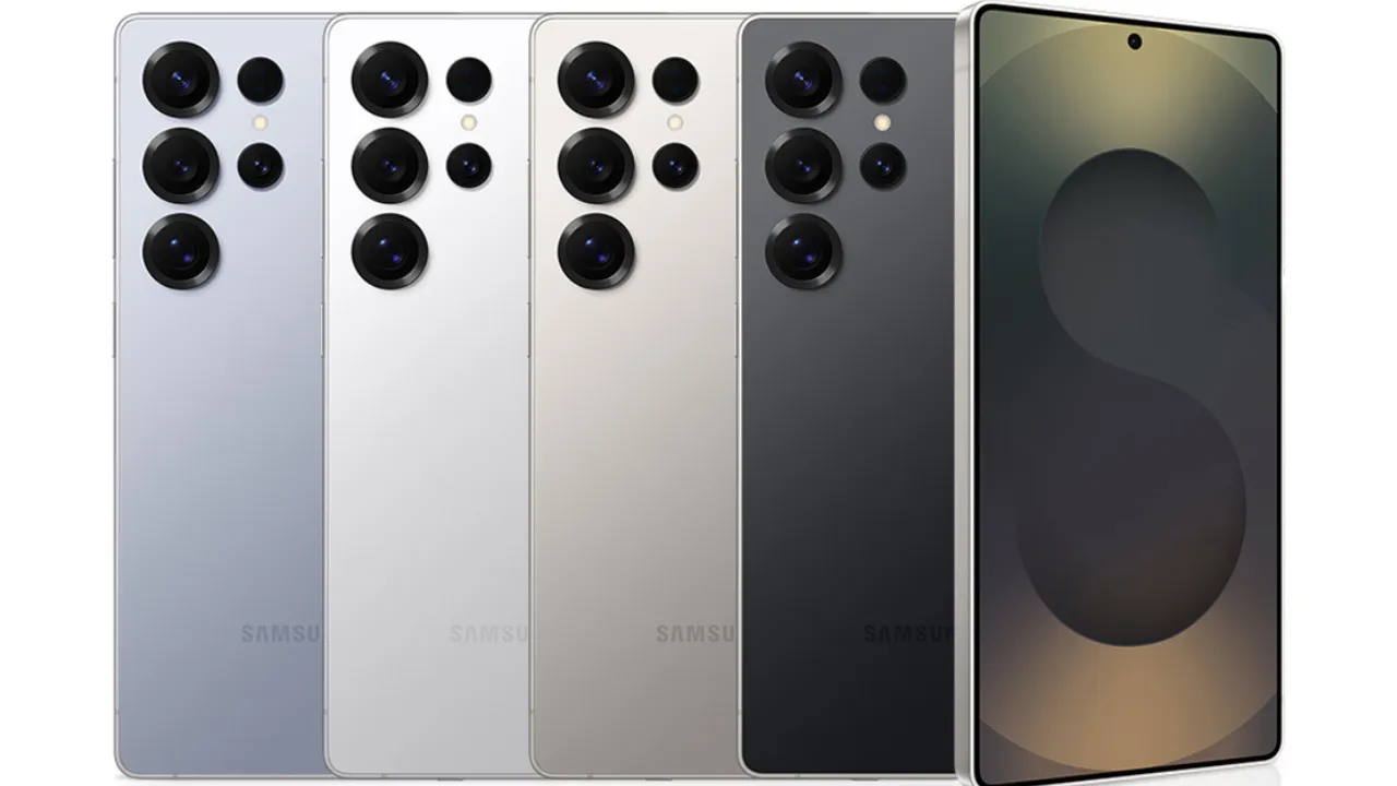 Samsung Galaxy S25 Ultra color options.